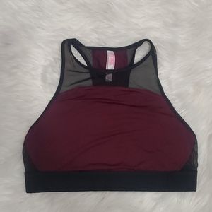 PINK High Neck Mesh Sports Bra